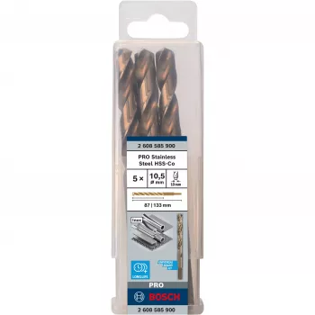 Gręžtųjų antgalių rinkinys Bosch HSS Cobalt 2608585900, 5 vnt.