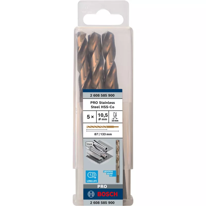 Gręžtųjų antgalių rinkinys Bosch HSS Cobalt 2608585900, 5 vnt.