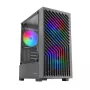 PC korpusas TACENS Mars Gaming MC-VORTEX Mini Tower Mini-ITX/Micro-ATX grūdintas stiklas juodas, 3x120mm, 27,3 cm GPU, 162 mm CPU aušintuvas