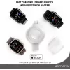 4smarts QI2 Smartwatch Silver USB Wireless Fast Charging – belaidis greitasis Apple Watch ir AirPods įkroviklis
