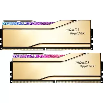 DIMM 32 GB DDR5-6000 (2x 16 GB) Dual-Kit, Arbeitsspeicher gold, F5-6000J2836G16GX2-TR5NG, Trident Z5 Royal Neo, AMD EXPO
