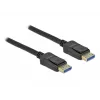 Delock DisplayPort kabelis - DisplayPort (M) į DisplayPort (M) - DisplayPort 2.0 - 2,0 m - palaiko 10K 60 Hz (10 240 x 4320) - Juoda (80262)