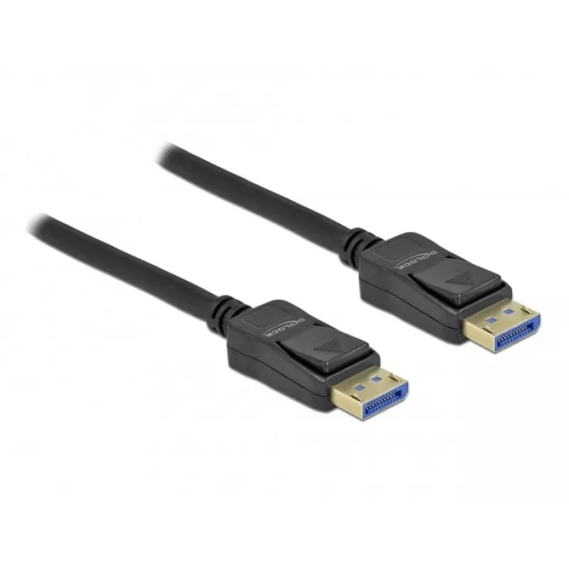 Delock DisplayPort kabelis - DisplayPort (M) į DisplayPort (M) - DisplayPort 2.0 - 2,0 m - palaiko 10K 60 Hz (10 240 x 4320) - Juoda (80262)
