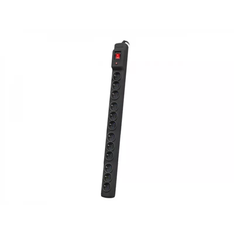 ARMAC MULTI M12/10A 3M 12x 230V PL vertikalus montavimas juodas 19 colių maitinimo skirstytuvas