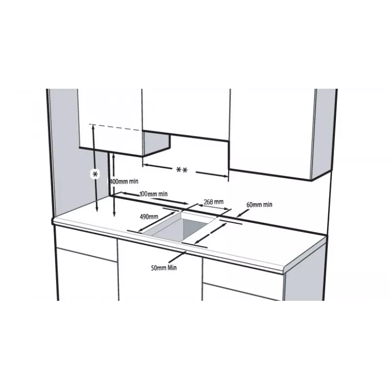Beko HDCC32200X įmontuojama indukcinė kaitlentė 2 zonos