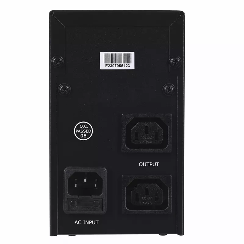 Gembird UPS-PC-652A nepertraukiamo maitinimo šaltinis (UPS) Line-Interactive 0,65 kVA 390 W 3 AC lizdai
