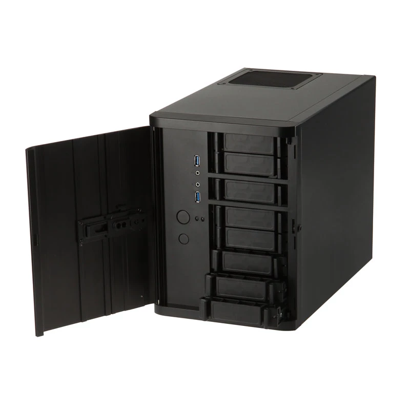 Kompiuterio korpusas SilverStone SST-DS380B Mini-ITX juodas