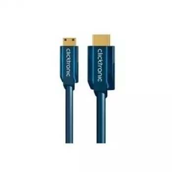 Mini-HDMI+ adapterinis kabelis su Ethernet (HDMI A / HDMI Mini C) - 2,0 m didelės spartos adapteris HDMI į Mini-HDMI