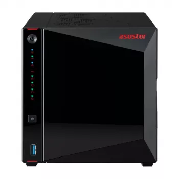 Asustor AS5404T NAS/saugyklos serveris Intel® Celeron® N5105 4 GB DDR4 0 TB ADM Juoda