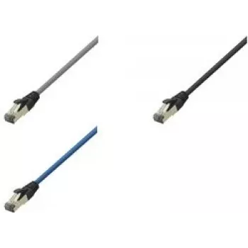 Logilink - jungiamasis kabelis - RJ-45 (M) į RJ-45 (M) - 50 cm - SFTP, PiMF - CAT 8.1 - halogenų neturintis, liejinis, apvalus, be užkabos - šviesiai pilka, RAL 7035 (CQ8022S)