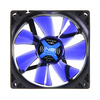 Kompiuterio korpuso ventiliatorius NoiseBlocker BlackSilentFan XE1 92 mm, 1500 RPM, 17 dB, 50 m³/h, 4 V, juodas
