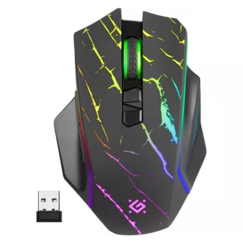 Belaidė žaidimų pelė DEFENDER GM-503 URAN OPTIC RF RGB 3200dpi 7 mygtukai