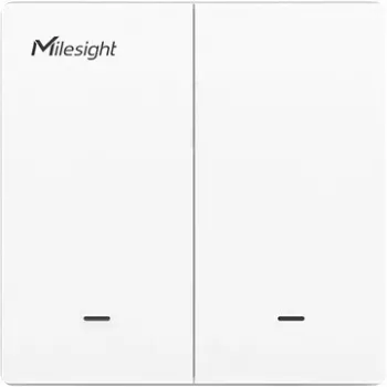 Milesight WS502-868M-3W-W11-EU LoRaWAN 3-jutiklinis 2-mygtukų sieninis jungiklis apšvietimo valdymui