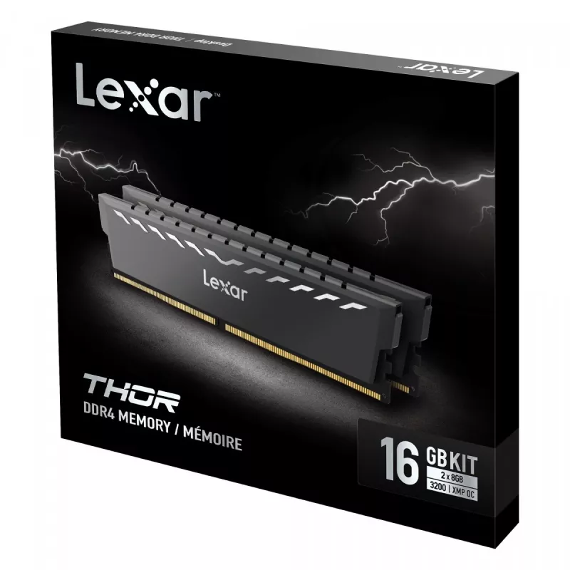 Lexar LD4BU016G-R3200GDXG DDR4 atminties modulis pilka spalva
