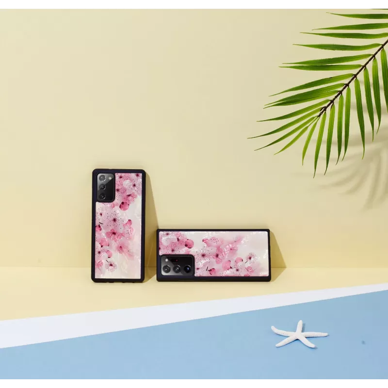 Apsauginis telefono dėklas iKins Samsung Galaxy Note 20 – Lovely Cherry Blossom dizainas