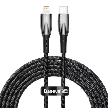 USB-C į Lightning laidas Baseus Glimmer 20W, 2 m – greitas įkrovimas ir duomenų sinchronizavimas
