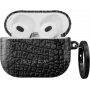 Dėklas BURGA SV_02A3_AIRPODS3_SP, AirPods 3, tamsiai juodas gyvatės raštas