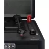 Lenco TT-115 juodas patefonas su diržine pavara, Bluetooth, USB-A, 3,5 mm ausinių lizdas, 4 W RMS, 33/45/78 aps./min.