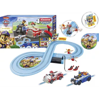 Žaislinė lenktynių trasa CARRERA FIRST Paw Patrol On the Track model 20063056 – vaikiškas slot car rinkinys
