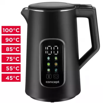 Elektrinis virdulys Concept Solution RK3385 su temperatūros valdymu, 1.7 L talpa