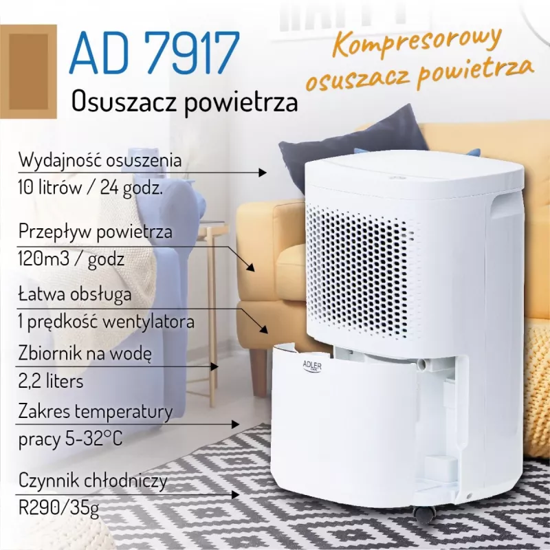 Adler AD 7917 suspausto oro džiovintuvas