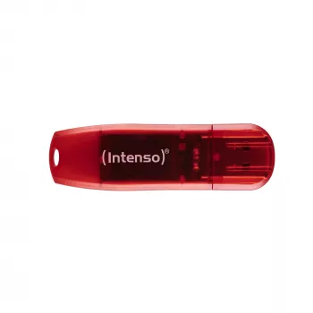 USB atmintukas Intenso 128 GB USB Type-A 2.0 Raudonas permatomas