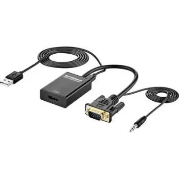 SpeaKa Professional AV keitiklis SP-12111624 [VGA lizdas - HDMI] 1920 x 1080 pikselių