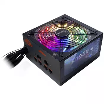 Maitinimo šaltinis INTER-TECH Argus RGB 750W CM, 80PLUS Gold, 140mm ventiliatorius, pusiau modulinis
