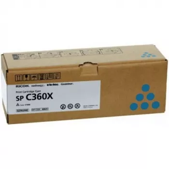 Tonerio kasetė Ricoh SPC360X Cyan – didelės išeigos 9 000 puslapių