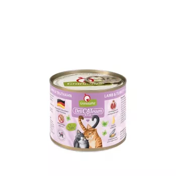 Šlapias kačių ėdalas Fox4Pets DeliCATessen Ėriena ir Kalakutiena 200 g