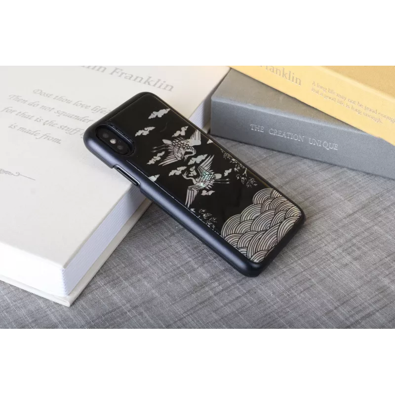 iKins Crane juodas dėklas, skirtas iPhone XS/X, K1697J