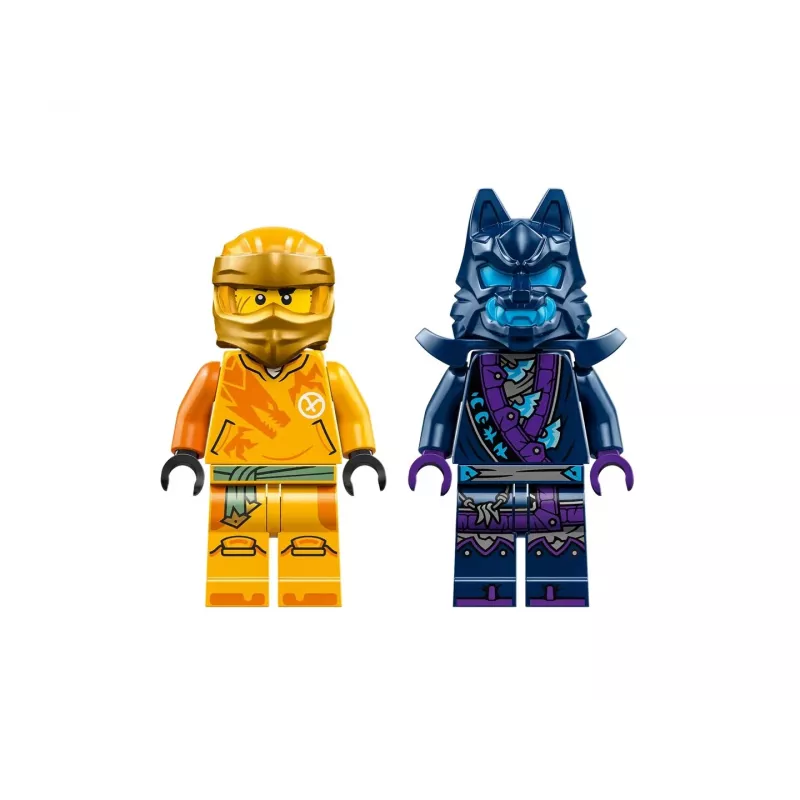 LEGO NINJAGO Arino kovinis mechas – veiksmo figūrėlė ninja žaislas nuo 4 metų berniukams, mergaitėms ir vaikams, Dragons Rising rinkinys su Arino minifigūrėle ir Mini Kata