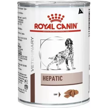 Šlapi šunų ėdalai Royal Canin Hepatic Adult 420 g skardinė – kepenų palaikymui, paukštienos skonis, 6,5 % baltymų, 4 % riebalų