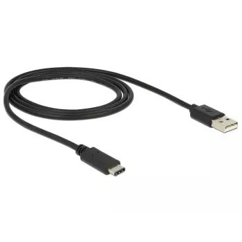 USB kabelis DeLOCK 83600 USB 2.0 1m USB C USB A juodas