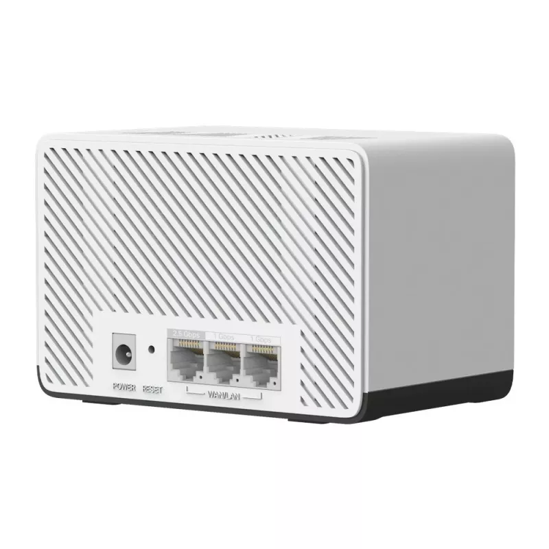 Tinklo sistema MERCUSYS Halo H27BE (3 vnt.) Dviejų juostų 2,4/5 GHz Wi‑Fi 6, 3568 Mb/s, 3x LAN prievadai, vidinės antenos, balta