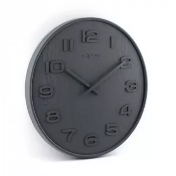 NeXtime 3096GS - Sieninis laikrodis - kvarcinis - Apskritimas - Pilka - Medis - Suaugusiems
