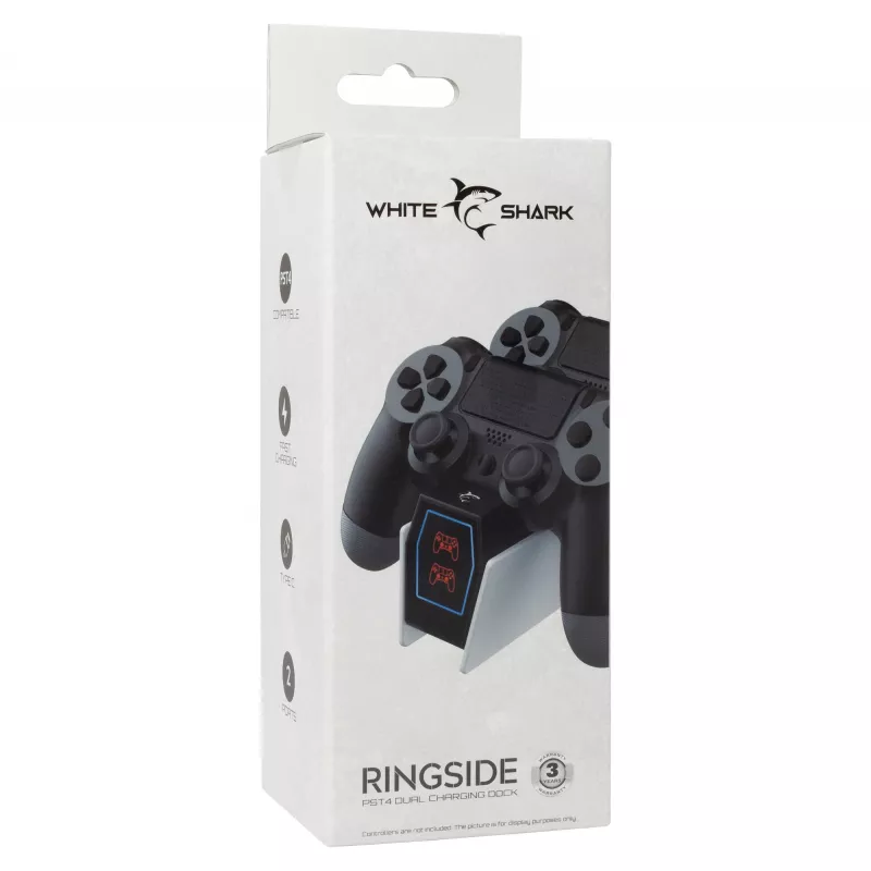Įkrovimo stotelė White Shark PS4-0417 dviguba įkrovimo stotelė PS4 valdikliams