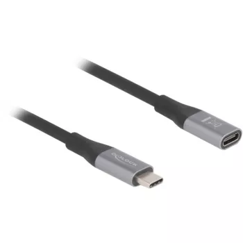 DeLOCK USB4 Gen 2x2 laidas USB-C 2 m, juodai pilkas, 81202