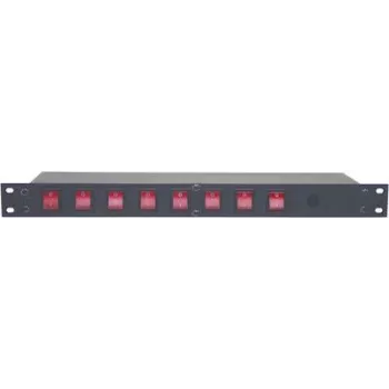 Maitinimo skirstymo plokštė EUROLITE 19 colių 8× IEC C13 lizdai modelis 70008277