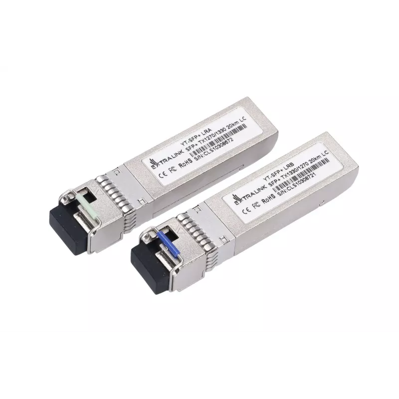 Extralink SFP+ 10G WDM modulio pora, skirta HP/ARUBA, 1270/1330 nm, vienmodis, 20 km, LC, DOM