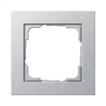 GIRA E2 sieninė plokštė aliumininė besraigtė termoplastikas 80,8×80,8×9,3 mm