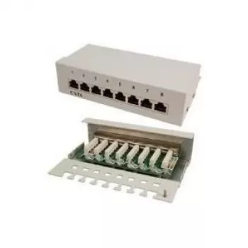 Patch Panel LogiLink NP0016A, 16 prievadų, Cat6, pilka