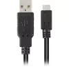 USB 2.0 laidas, USB-A kištukas > Micro-USB kištukas (juodas, 2,0 m)