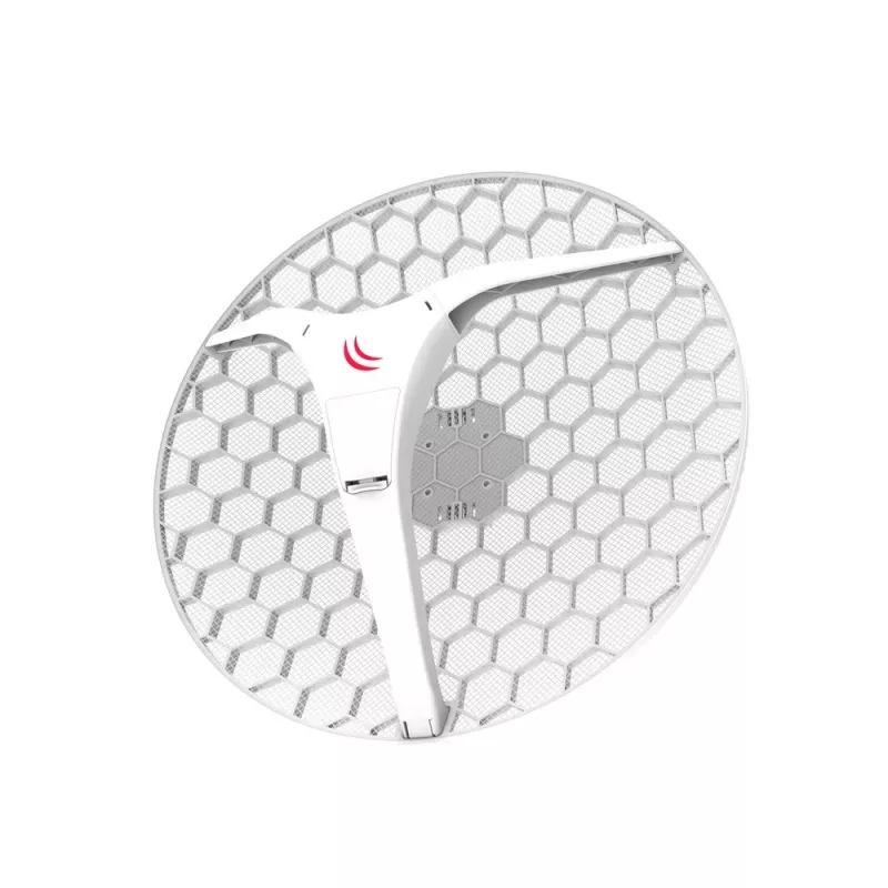 Tinklo antena MikroTik LHG XL HP5 27,5 dBi 5 GHz dviguba poliarizacija, PoE, 245 mm aukštis, 55 cm skersmuo