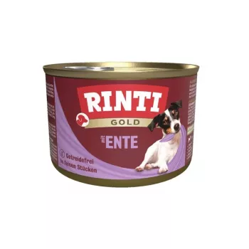 RINTI Gold Duck šlapias šunų maistas - 185 g