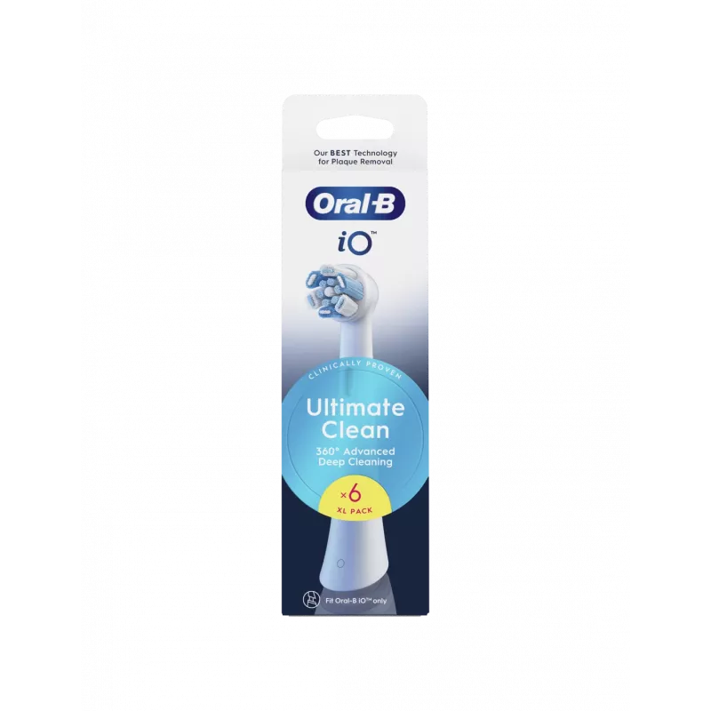 Oral-B iO Ultimate Clean keičiamos šepetėlių galvutės, 6 vnt.