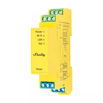 Shelly RGBWW Pro WiFi 5 kanalų DIN bėgio LED apšvietimo valdiklis