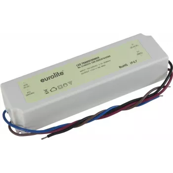 EUROLITE 12V 8A IP67 elektroninis transformatorius – maitinimo šaltinis žemos įtampos LED ir halogeniniams šviestuvams