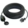 Prailginimo laidas AS Schwabe 60315, 16 A, juodas, 15 m