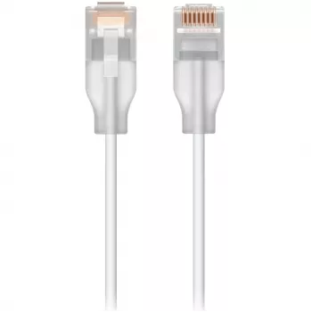 Tinklo jungiamasis laidas UBIQUITI UACC-Cable-Patch-EL Cat6 RJ-45 2.5GbE PoE++ 0,15 m peršviečiamas baltas (24 vnt.)